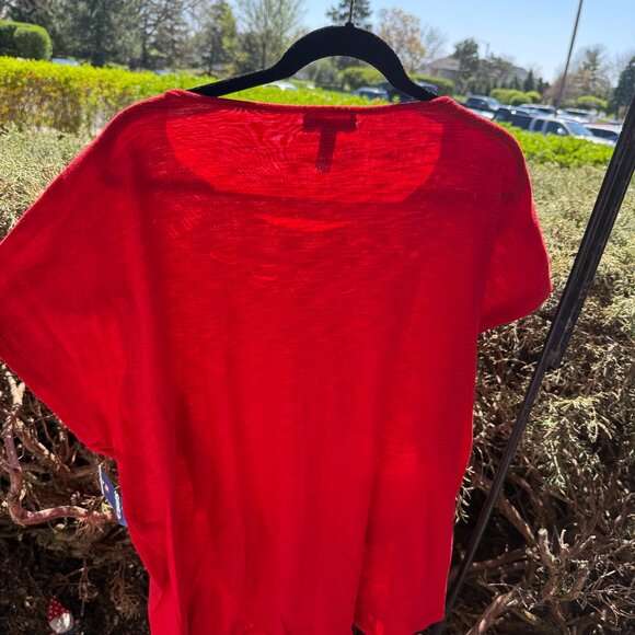 CHAPS Womens Plus Size 3X Short Sleeve Size 3X NWT Afternoon Red - Picture 2 of 8